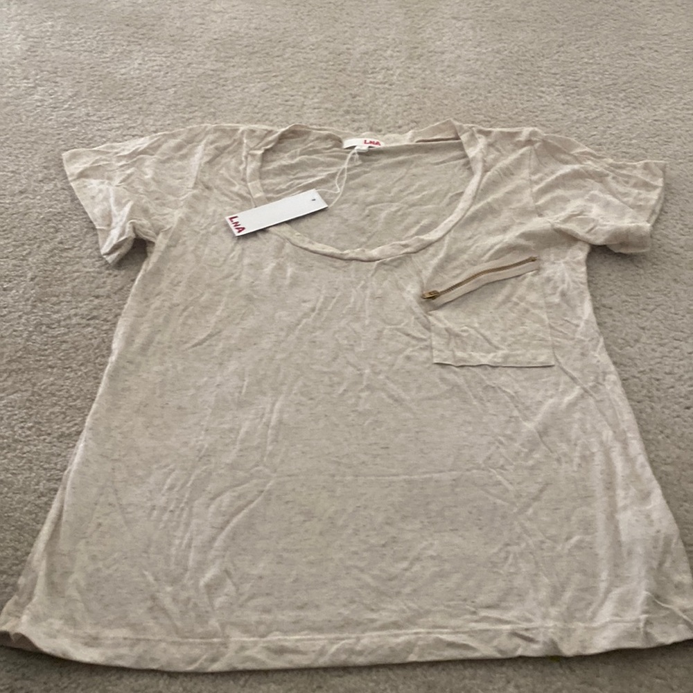 LNA Clothing Zipper Tee